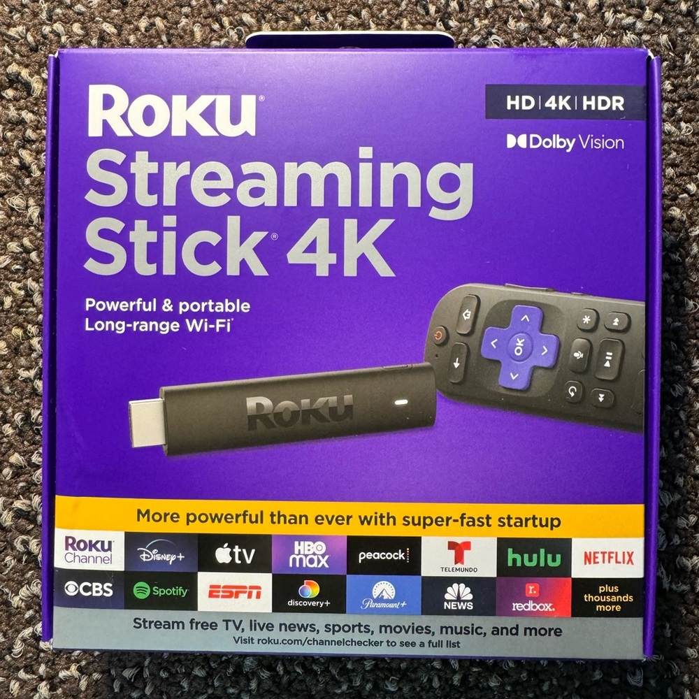 ROKU Streaming Stick 4K - Brand New